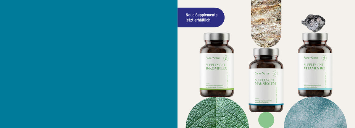 SanerNatur Supplements mit Naturformen