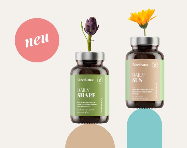 Daily Shape und Daily Sun mit Artischocke und Ringelblume – neu