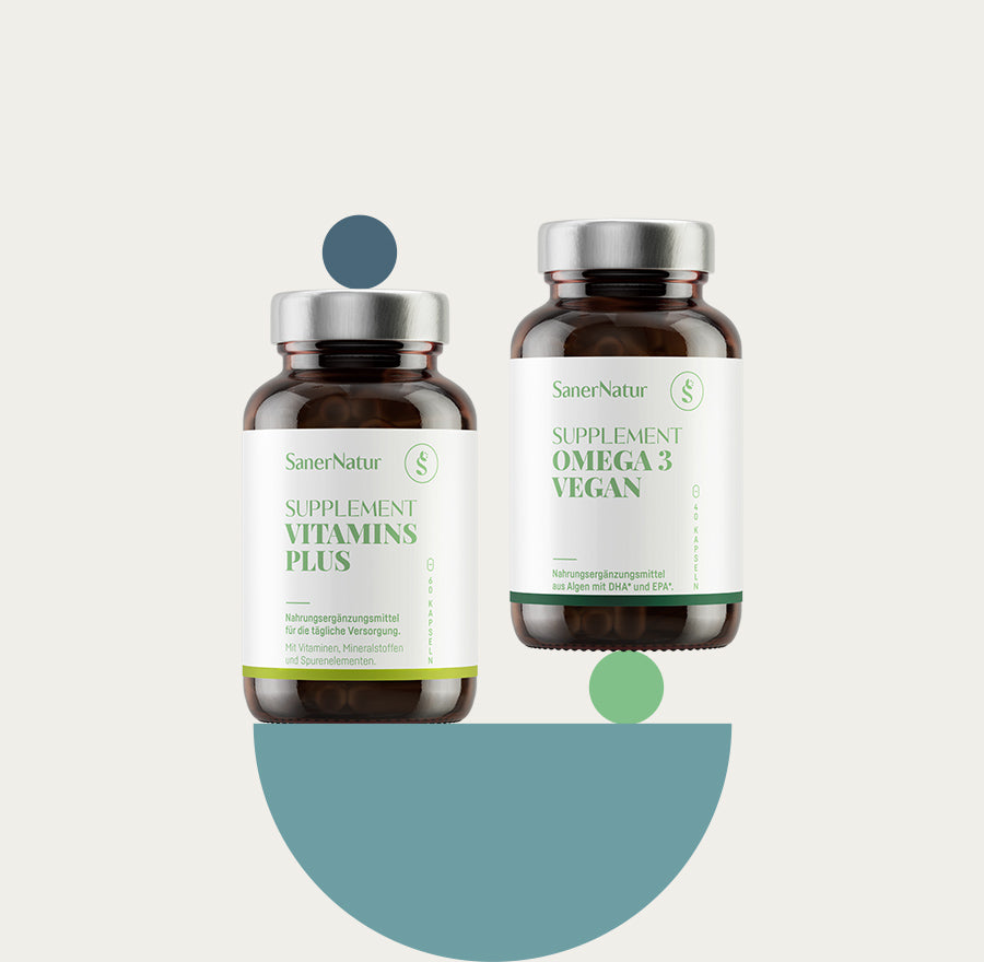 Good-Aging-Bundle – enthält Supplement Vitamins Plus und Supplement Omega 3 Vegan