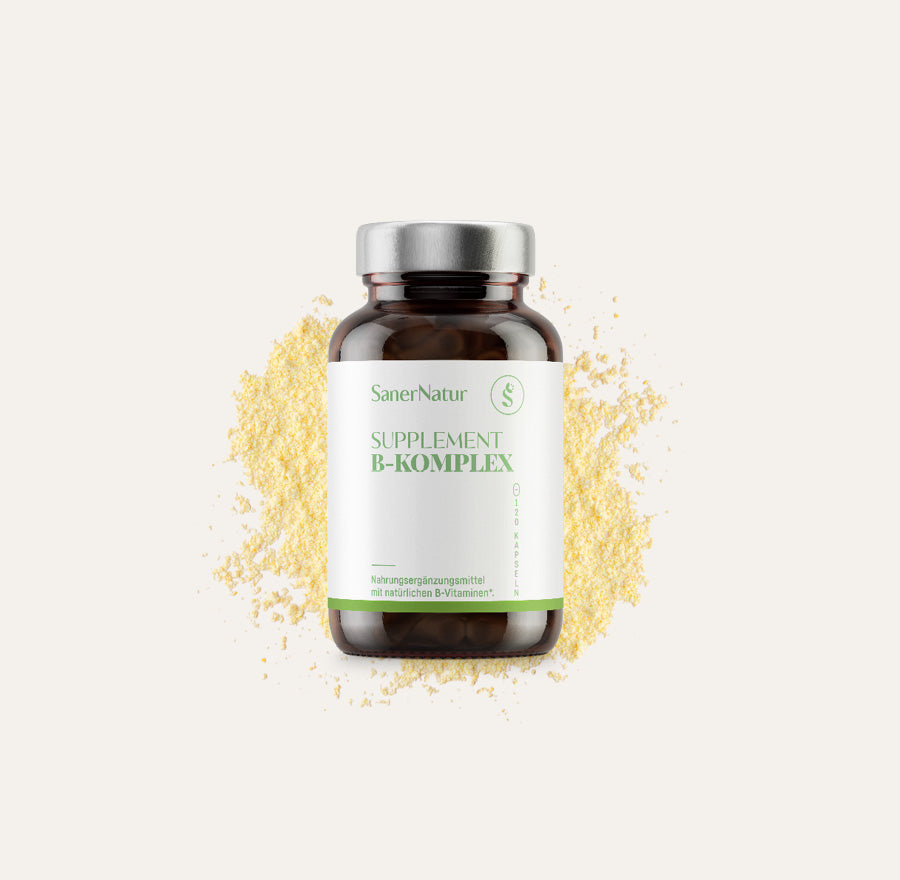 Supplement B-Komplex – Dose mit Pulver