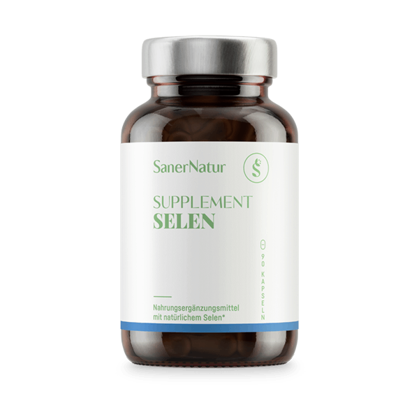 Supplement Selen – Dose mit Pulver