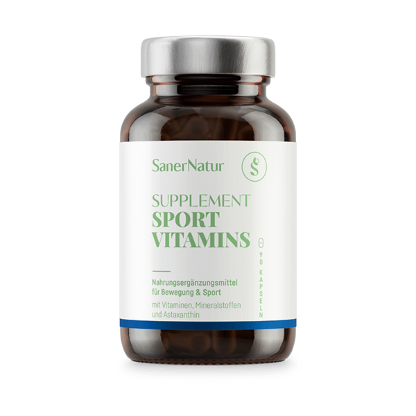 Supplement Sport Vitamins – Dose mit Pulver