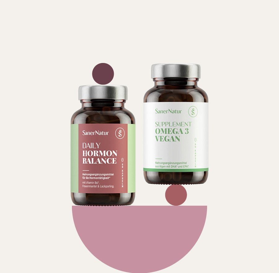 Zyklus-Bundle Duo – enthält Daily Hormon Balance und Supplement Omega 3 Vegan