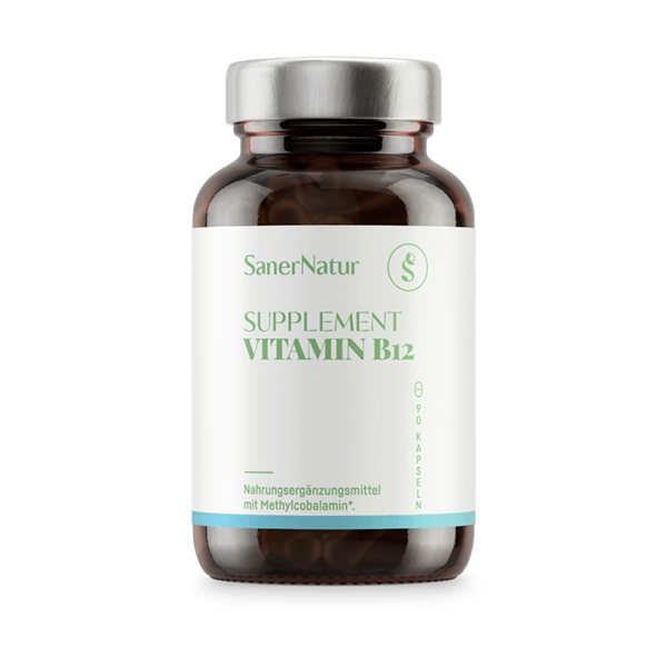 Supplement Vitamin B12 – Dose mit Pulver